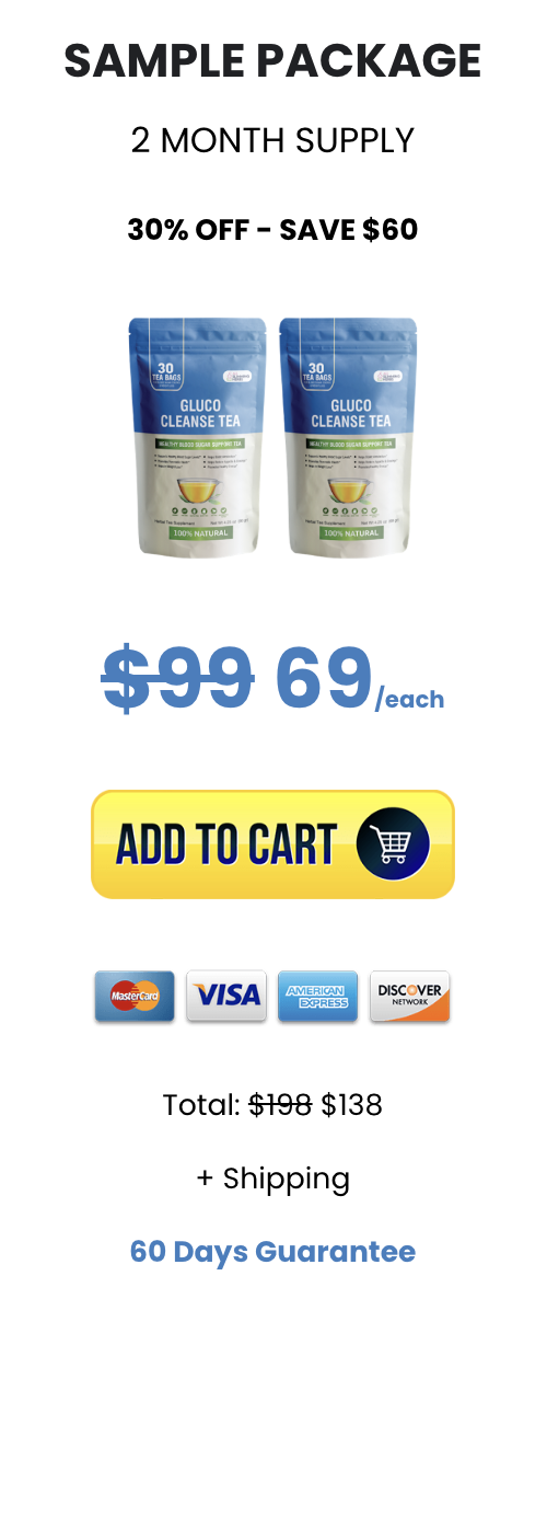 Gluco Cleanse Tea 60 day supply
