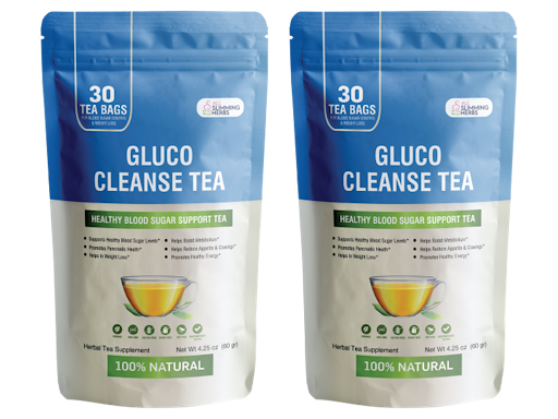 Gluco Cleanse Tea supplement jar